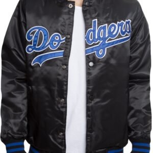 Dodgers Black Satin Jacket