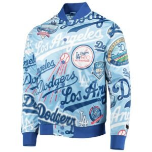 Dodgers Pro Standard Royal Allover Varsity Jacket