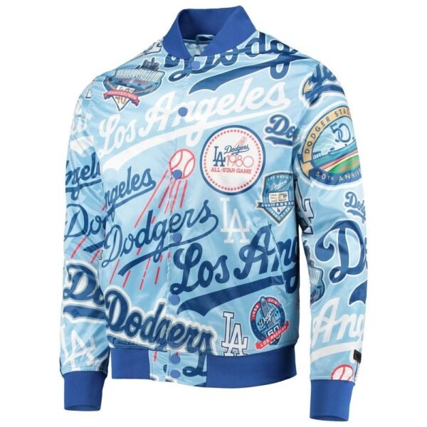 Dodgers Pro Standard Royal Allover Varsity Jacket