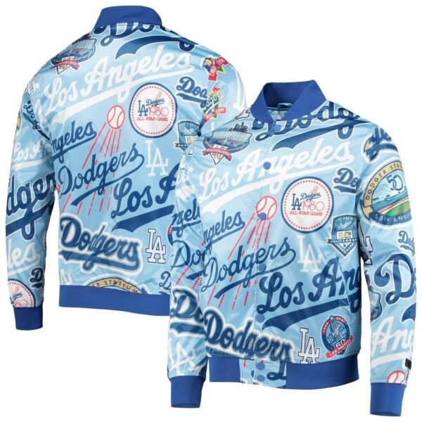 Dodgers Pro Standard Royal Allover Varsity Jacket