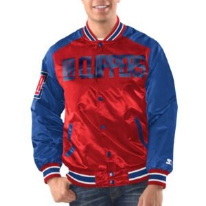 LA Clippers Renegade Satin Varsity Jacket