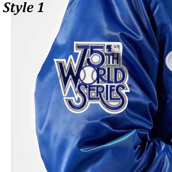 LA Dodgers National Royal Satin Jacket