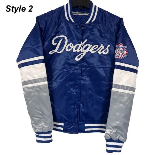 LA Dodgers National Royal Satin Jacket