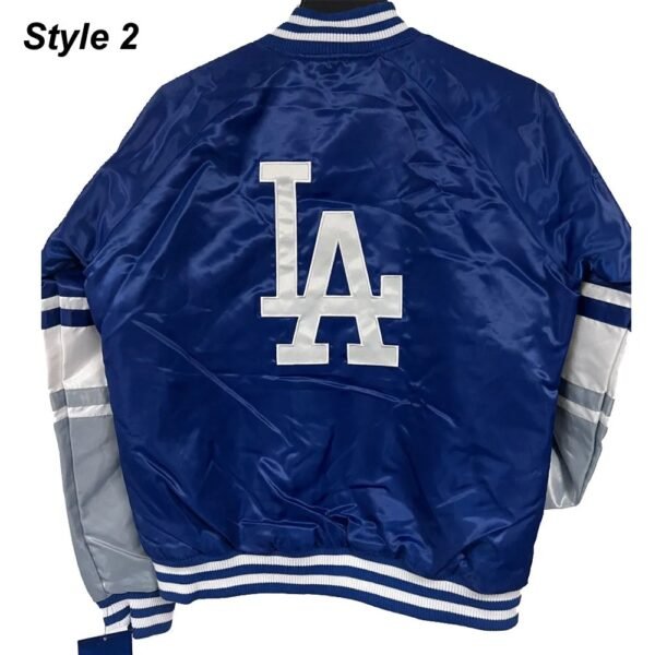 LA Dodgers National Royal Satin Jacket