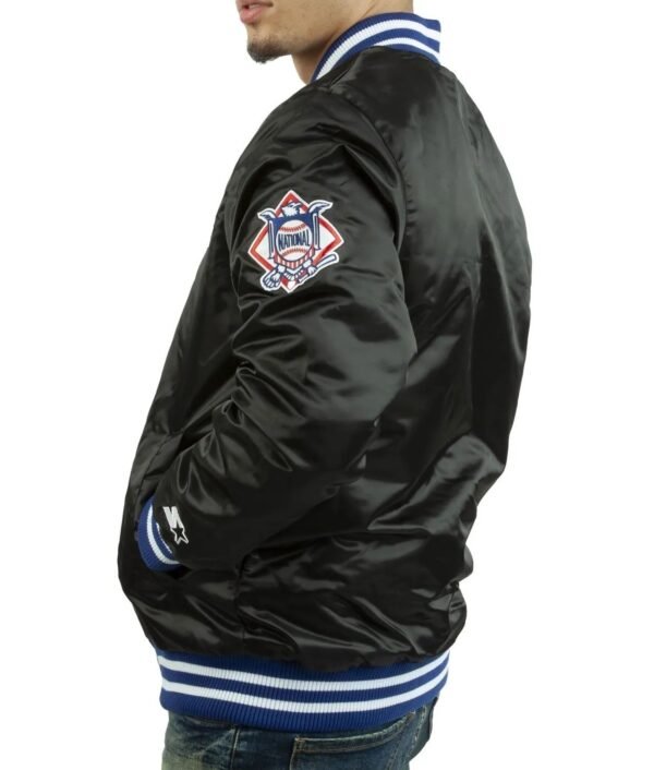 LA Dodgers National Blue Satin Varsity Jacket