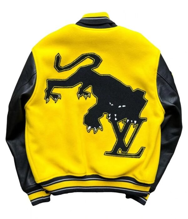 Louis Vuitton Letterman Yellow and Black Varsity Jacket
