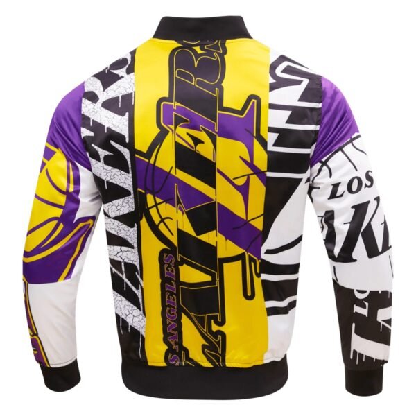 Los Angeles Lakers Mashup Satin Varsity Jacket