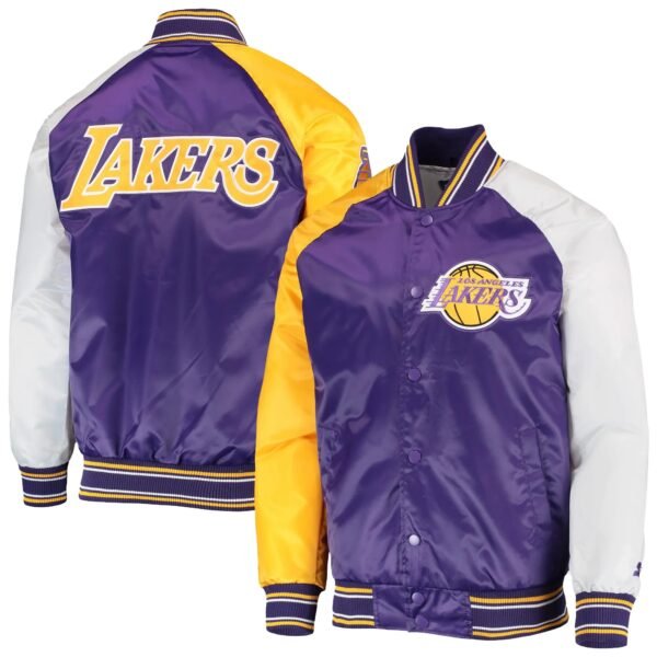 Los Angeles Lakers Reliever Multi Color Varsity Jacket
