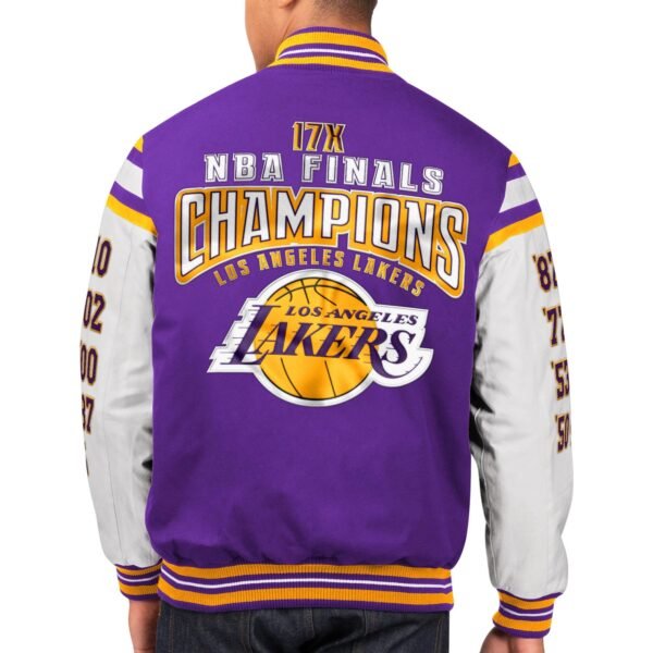 Los Angeles Lakers World Series Champions Purple & White Jacket