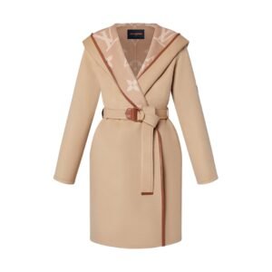Louis Vuitton Belted Double Face Hooded Wrap Coat