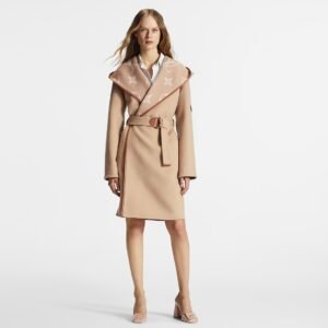 Louis Vuitton Belted Double Face Hooded Wrap Coat