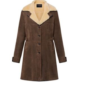 Louis Vuitton Button-Up Shearling Coat