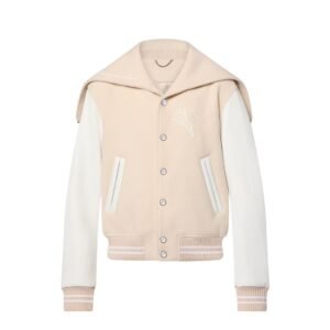 Material: 100% Real Wool Color: Milky White Inner: Soft Viscose Lining Closure: Snap-Tab Button Closure Sleeves: Real Leather Sleeves Collar: Sailor-Style Collar Cuffs: Rib-knitted Cuffs Pockets: Two at Front and One Inside Availability: In Stock