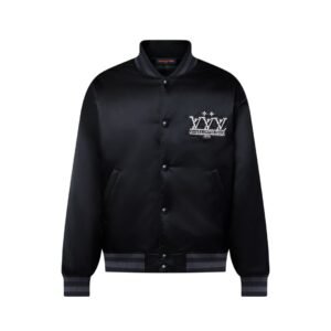 Louis Vuitton Embellished Nylon Baseball Blouson Jacket