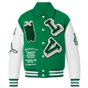 Louis Vuitton Green Varsity Jacket