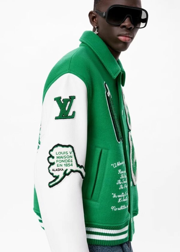 Louis Vuitton Green Varsity Jacket