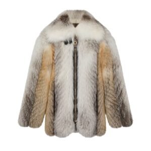 Louis Vuitton Herringbone Fox Fur Coat