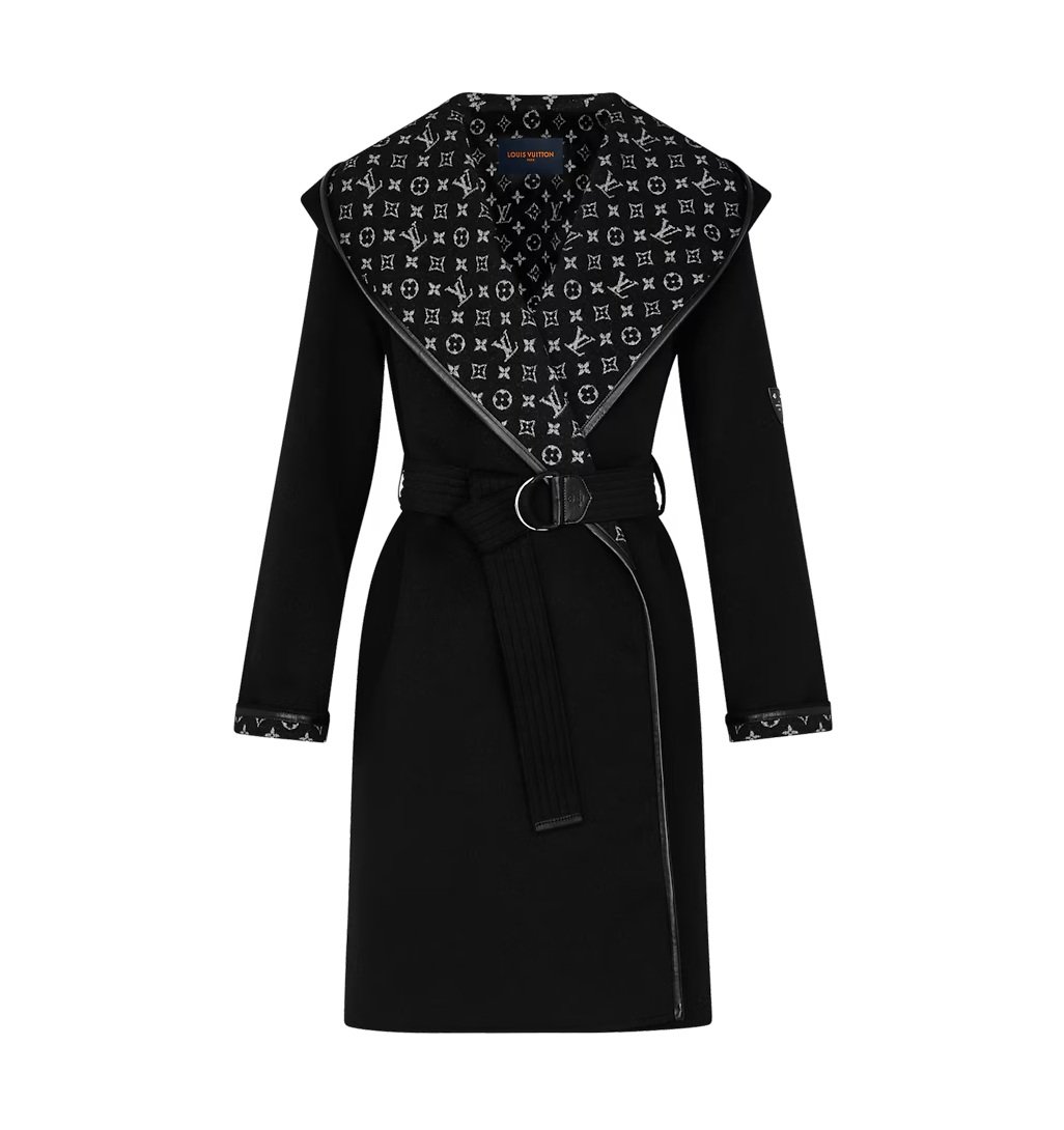 Louis Vuitton Hooded Wrap Coat