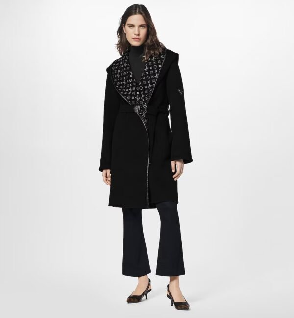 Louis Vuitton Hooded Wrap Coat