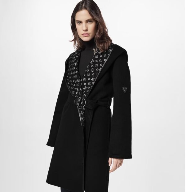 Louis Vuitton Hooded Wrap Coat