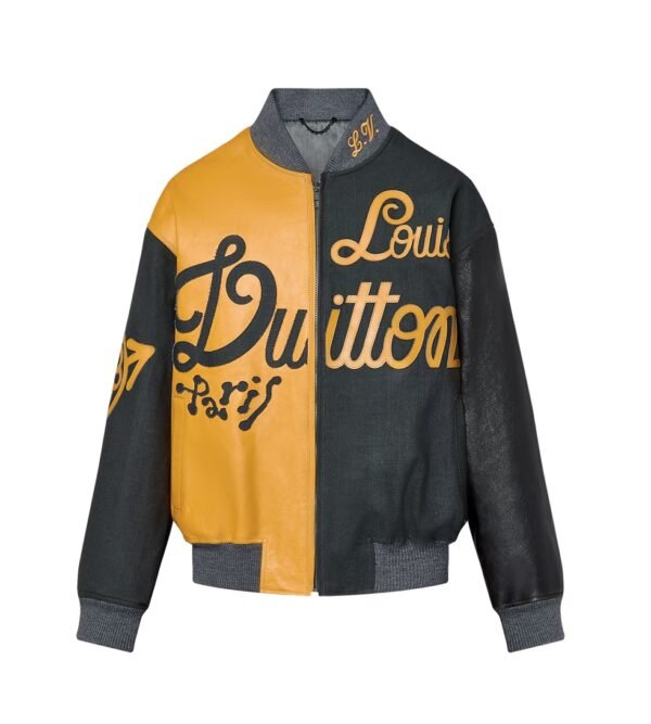 Louis Vuitton Mix Canvas Leather Bomber Jacket
