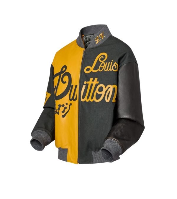 Louis Vuitton Mix Canvas Leather Bomber Jacket