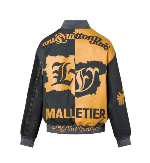 Louis Vuitton Mix Canvas Leather Bomber Jacket