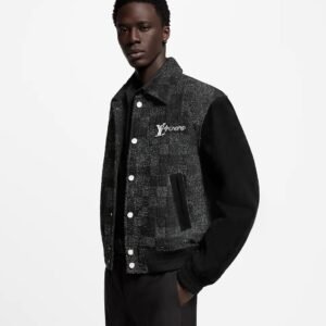 Louis Vuitton Mix Leather Varsity Blouson Jacket