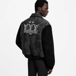Louis Vuitton Mix Leather Varsity Blouson Jacket