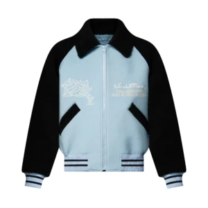 Louis Vuitton Shearling Wool Varsity Blouson Jacket