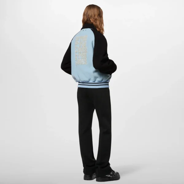 Louis Vuitton Shearling Wool Varsity Blouson Jacket