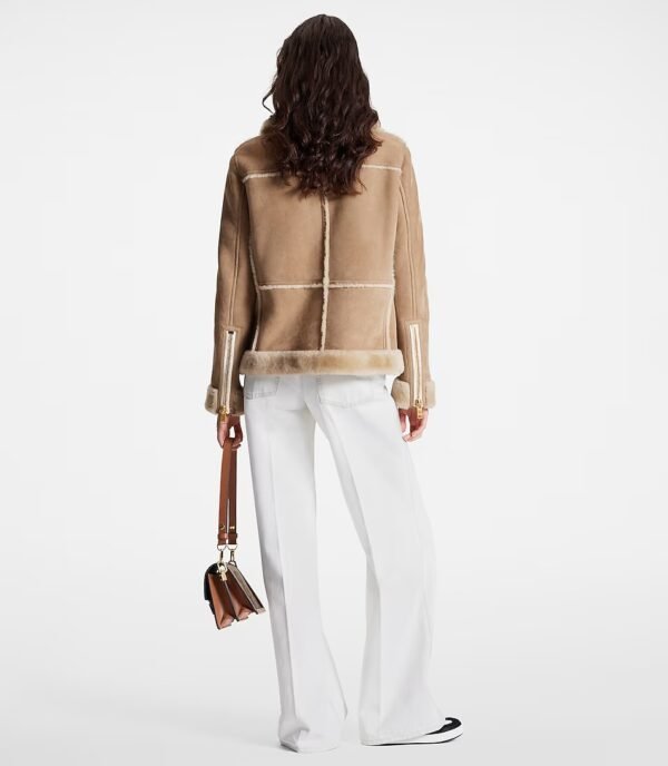 Louis Vuitton Topstitched Shearling Coat