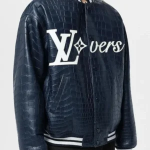 Louis Vuitton Vers 2024 Blue Varsity Jacket