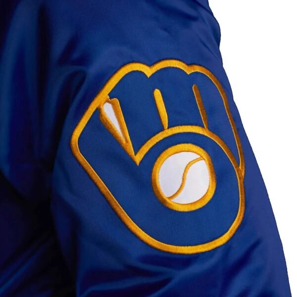 Milwaukee Brewers Royal Blue Bomber Jacket
