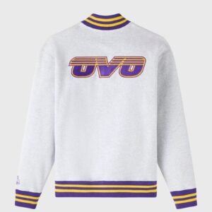 OVO X NBA Los Angeles Lakers Quarter-zip Mockneck Sweatshirt