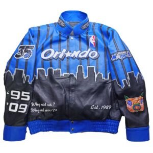 Orlando Magic x Jeff Hamilton NBA Blue Varsity Jacket