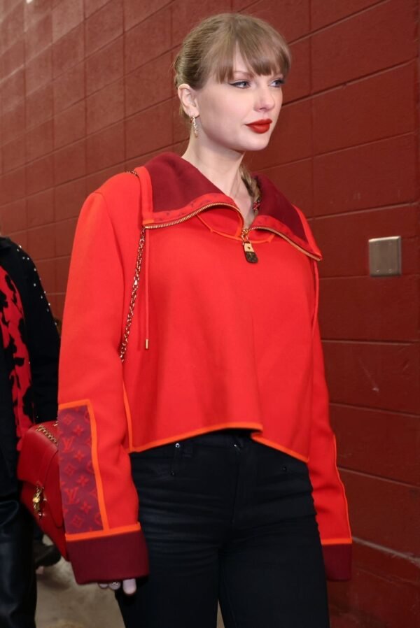 Taylor Swift Chiefs vs Raiders Red Louis Vuitton Sweater