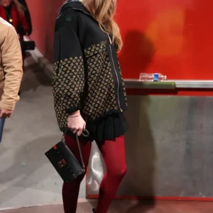 Taylor Swift Louis Vuitton Monogram Jacquard Knit Jacket