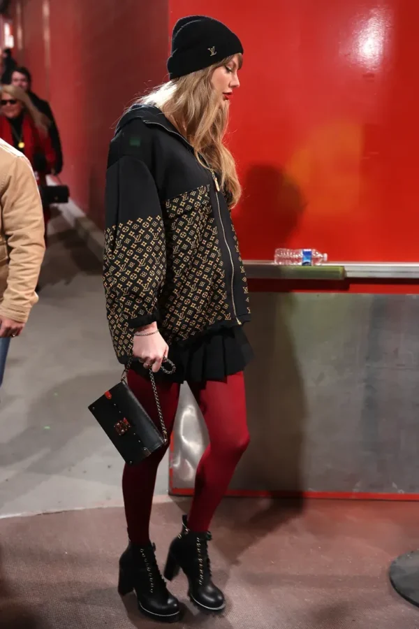 Taylor Swift Louis Vuitton Monogram Jacquard Knit Jacket