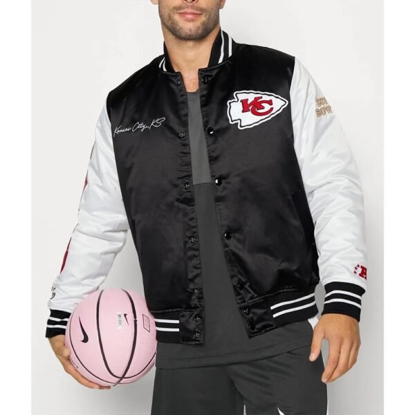 Team Origins Kansas City Chiefs Varsity Satin Jacket