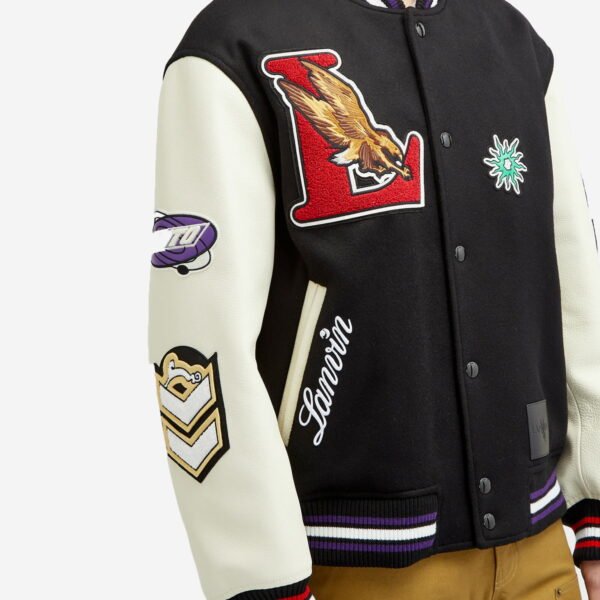 Lanvin Men's x Future Varsity Jacket in Black