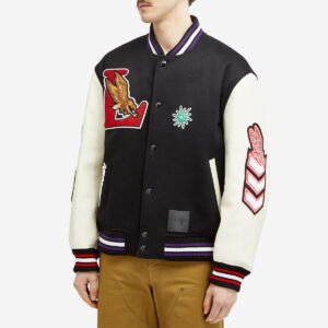 Lanvin Men's x Future Varsity Jacket in Black