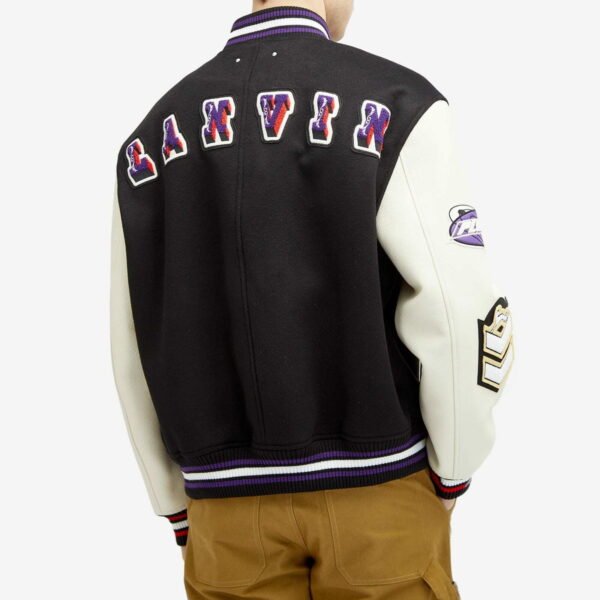 Lanvin Men's x Future Varsity Jacket in Black