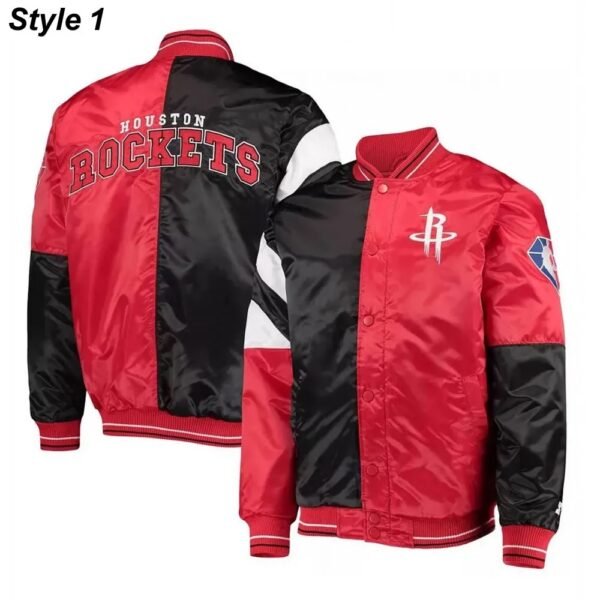 75th Anniversary Houston Rockets Leader Satin Jacket.