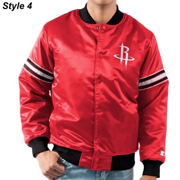 75th Anniversary Houston Rockets Leader Satin Jacket.