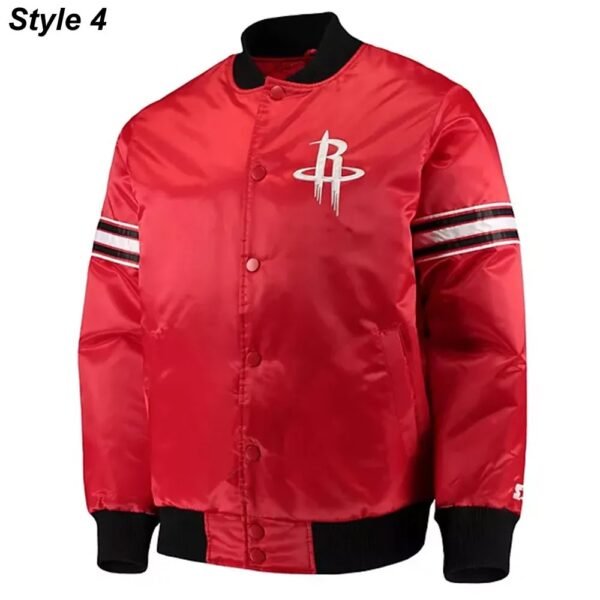 75th Anniversary Houston Rockets Leader Satin Jacket.