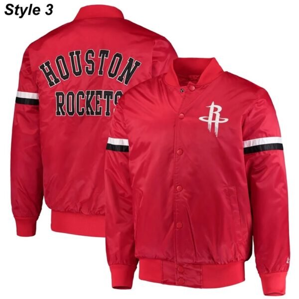 75th Anniversary Houston Rockets Leader Satin Jacket.