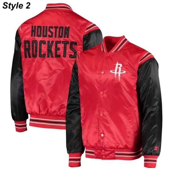 75th Anniversary Houston Rockets Leader Satin Jacket.