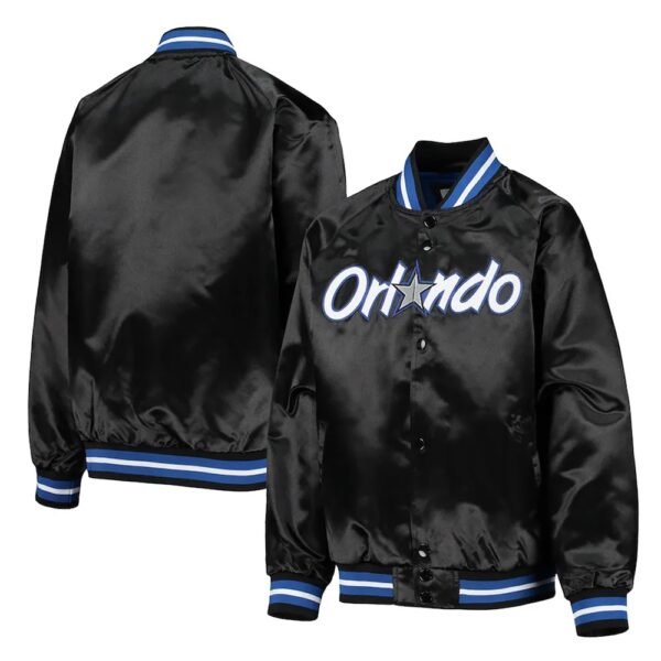 Black Orlando Magic Youth Hardwood Classics Jacket
