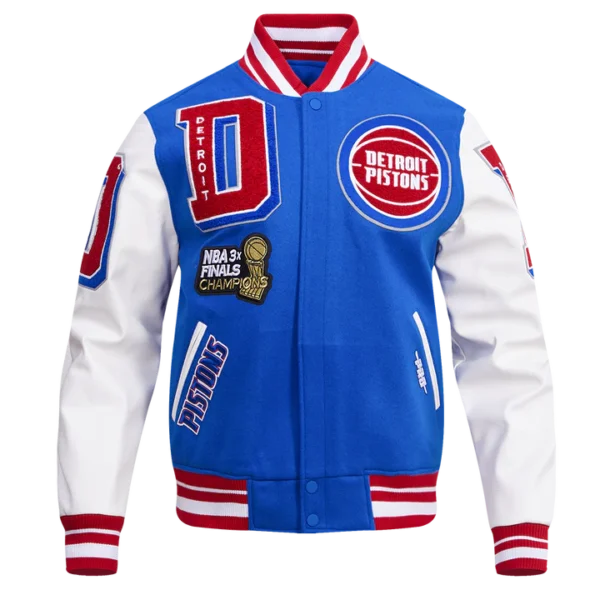 Detroit Pistons Mash Up Varsity Jacket